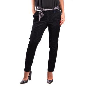 Jacob Cohen Polka Dot Slim Fit Pants Women black Trousers